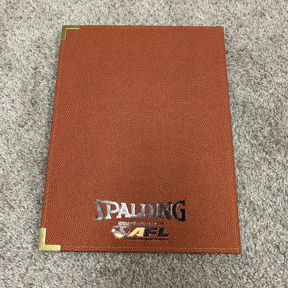 Spalding AFL American Football League Folder Portfolio Notepad Book Textured